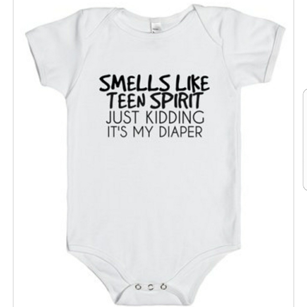 Smells Like Teen Spirit Baby Diaper One Piece